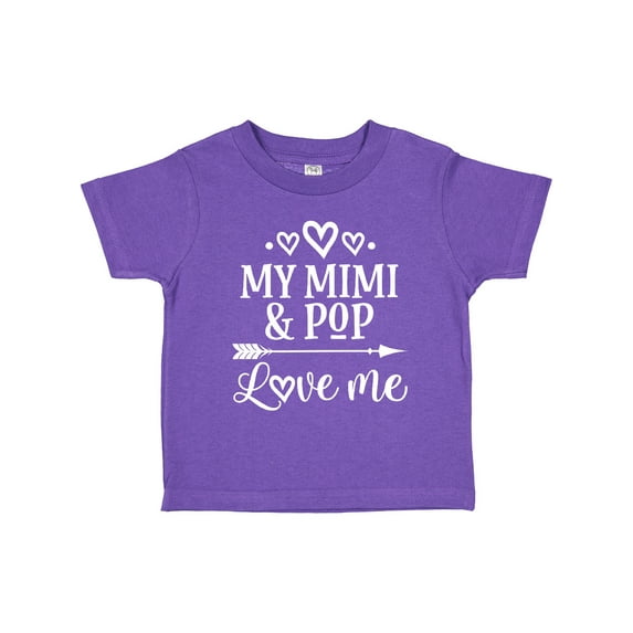 Inktastic Mimi and Pop Love Me Granddaughter Valentine Girls Toddler T-Shirt