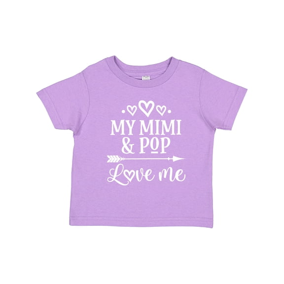 Inktastic Mimi and Pop Love Me Granddaughter Valentine Girls Toddler T-Shirt
