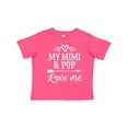 thumbnail image 1 of Inktastic Mimi and Pop Love Me Granddaughter Valentine Girls Toddler T-Shirt, 1 of 5