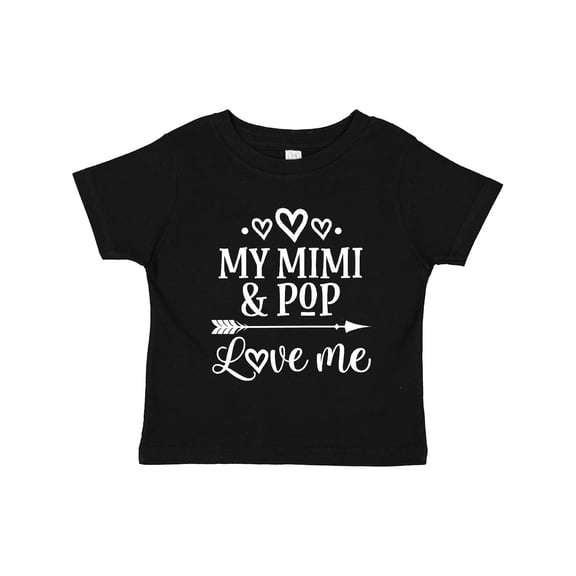 Inktastic Mimi and Pop Love Me Granddaughter Valentine Girls Toddler T-Shirt