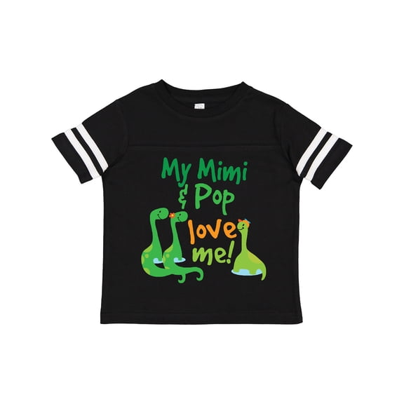 Inktastic Mimi and Pop Love Me Grandson Dinosaur Boys Toddler T-Shirt