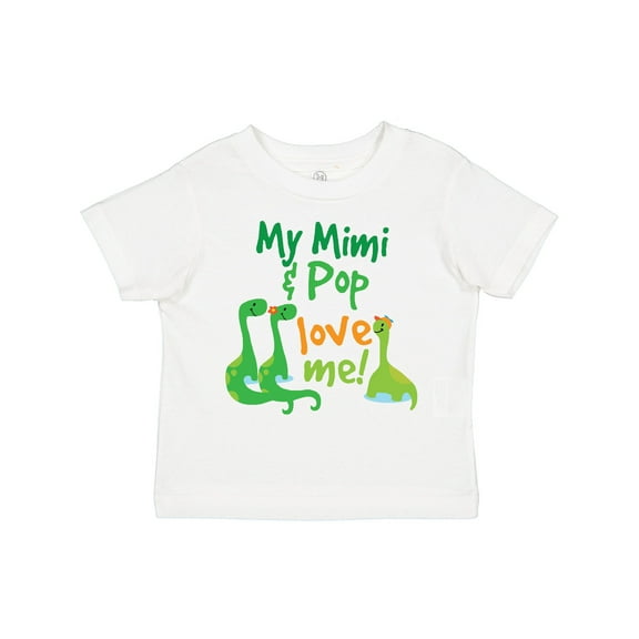 Inktastic Mimi and Pop Love Me Grandson Dinosaur Boys Toddler T-Shirt