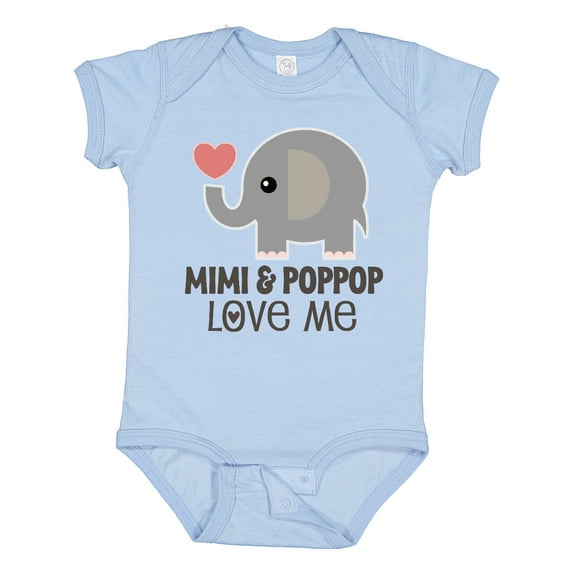 Inktastic Mimi and Poppop Love Me Boys or Girls Baby Bodysuit
