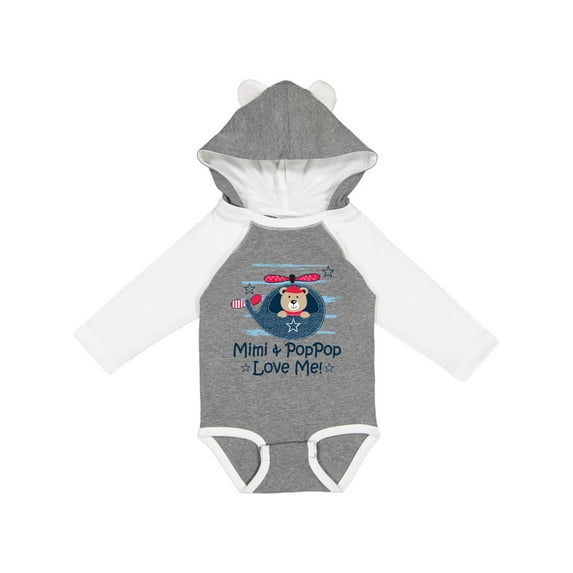 Inktastic Mimi and PopPop Love Me Boys Long Sleeve Baby Bodysuit