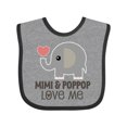 thumbnail image 1 of Inktastic Mimi and PopPop Love Me Boys or Girls Baby Bib, 1 of 4