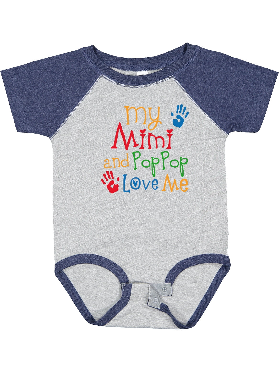 Inktastic Mimi and Poppop Love Me Boys or Girls Baby Bodysuit