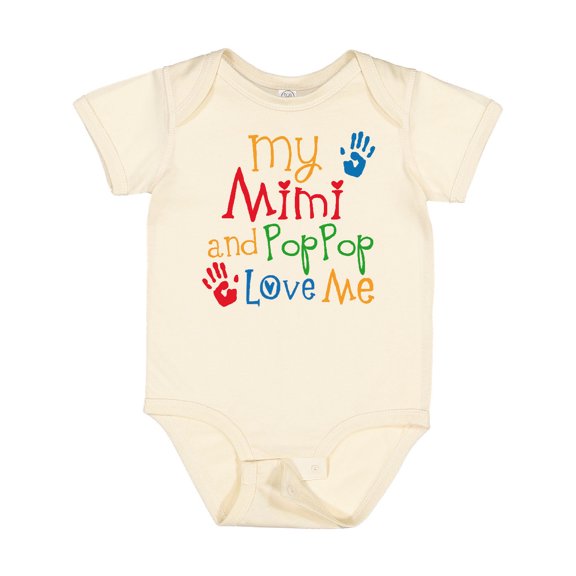 Inktastic Mimi and Poppop Love Me Boys or Girls Baby Bodysuit