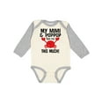 thumbnail image 1 of Inktastic Mimi and PopPop Love Me Boys or Girls Long Sleeve Baby Bodysuit, 1 of 5