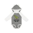 thumbnail image 1 of Inktastic Mimi and PopPop Love Me Dinosaur Boys Long Sleeve Baby Bodysuit, 1 of 5