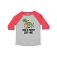 thumbnail image 1 of Inktastic Mimi and PopPop Love Me Dinosaur Boys Toddler T-Shirt, 1 of 5