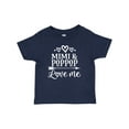 thumbnail image 1 of Inktastic Mimi and Poppop Love Me Girls Baby T-Shirt, 1 of 5