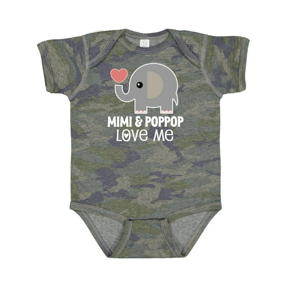 Inktastic Mimi and Poppop Love Me Grandchild Boys or Girls Baby Bodysuit