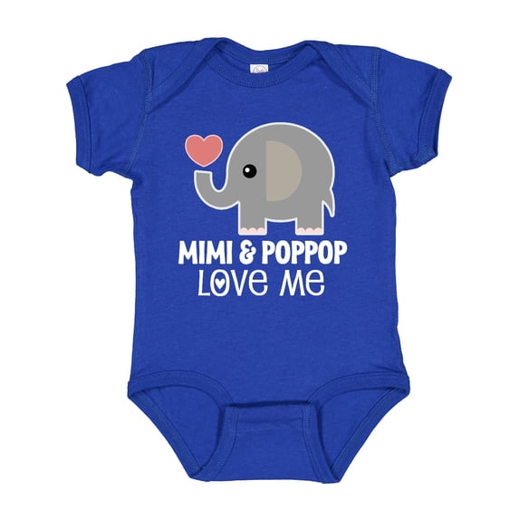 Inktastic Mimi and Poppop Love Me Grandchild Boys or Girls Baby Bodysuit