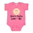 thumbnail image 1 of Inktastic Mimi and Poppop Love Me Grandchild Boys or Girls Baby Bodysuit, 1 of 5