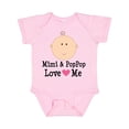 thumbnail image 1 of Inktastic Mimi and Poppop Love Me Grandchild Boys or Girls Baby Bodysuit, 1 of 5