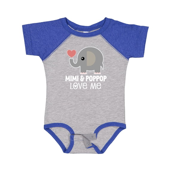 Inktastic Mimi and Poppop Love Me Grandchild Boys or Girls Baby Bodysuit