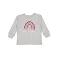 thumbnail image 1 of Inktastic Mimi and Poppop Love Me Rainbow Girls Long Sleeve Toddler T-Shirt, 1 of 5