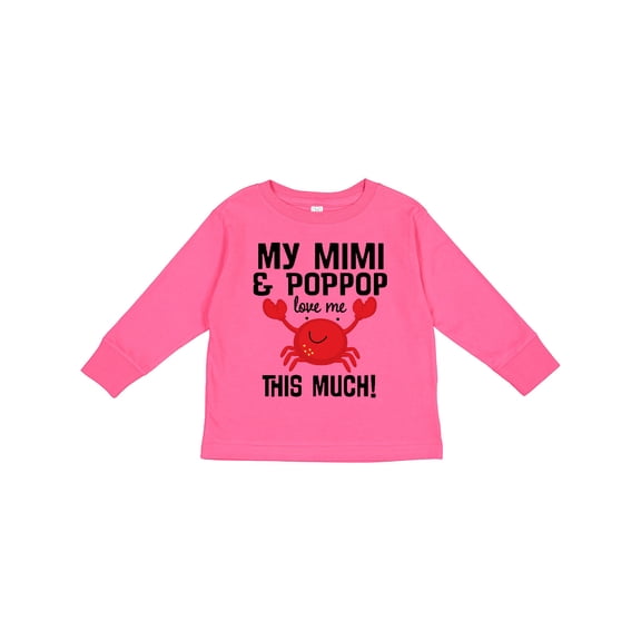 Inktastic Mimi and Poppop Love Me Boys or Girls Long Sleeve Toddler T-Shirt