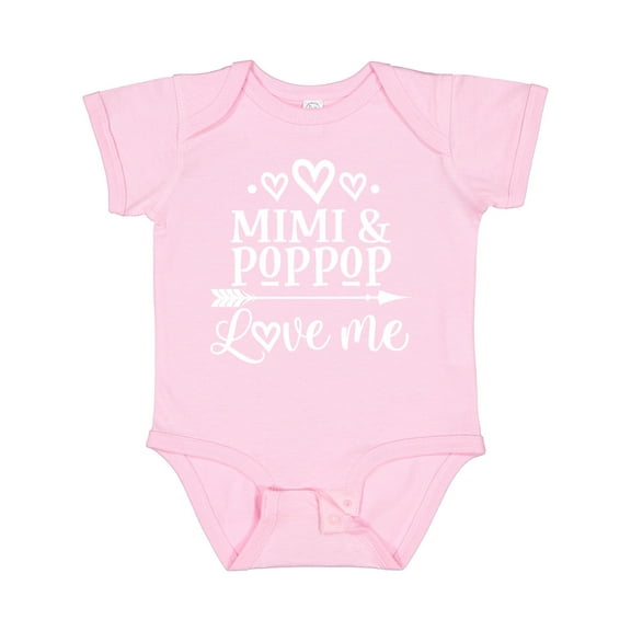 Inktastic Mimi and Poppop Love Me Girls Baby Bodysuit
