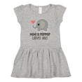 thumbnail image 1 of Inktastic Mimi and Poppop Love Me Girls Baby Dress, 1 of 5