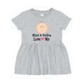 thumbnail image 1 of Inktastic Mimi and Poppop Love Me Grandchild Girls Baby Dress, 1 of 5