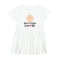 thumbnail image 1 of Inktastic Mimi and Poppop Love Me Grandchild Girls Baby Dress, 1 of 5