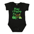 thumbnail image 1 of Inktastic Mimi and Poppop Love Me Grandson Dinosaur Boys Baby Bodysuit, 1 of 5