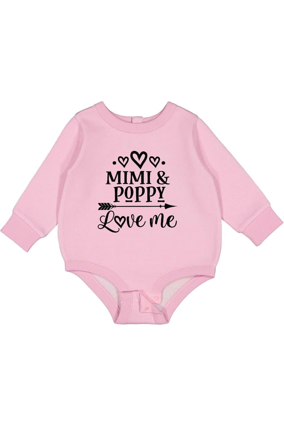 Mimi and Poppy Love Me Baby Fleece Bodysuit