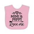 thumbnail image 1 of Inktastic Mimi and Poppy Love Me Boys or Girls Baby Bib, 1 of 4