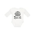 thumbnail image 1 of Inktastic Mimi and Poppy Love Me Boys or Girls Long Sleeve Baby Bodysuit, 1 of 5