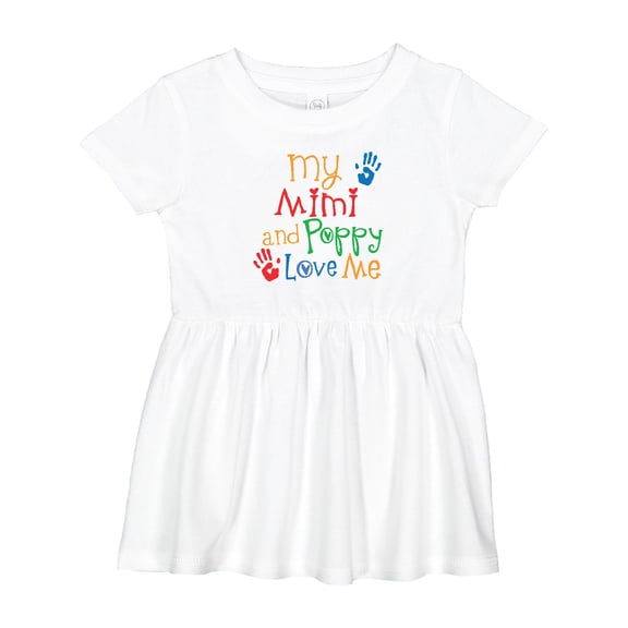 Inktastic Mimi and Poppy Love Me Girls Baby Dress