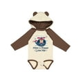 thumbnail image 1 of Inktastic Mimi and Poppy Love Me Grandchild Boys Long Sleeve Baby Bodysuit, 1 of 5