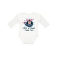 thumbnail image 1 of Inktastic Mimi and Poppy Love Me Grandchild Boys Long Sleeve Baby Bodysuit, 1 of 5