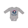 thumbnail image 1 of Inktastic Mimi and Poppy Love Me Grandchild Boys Long Sleeve Baby Bodysuit, 1 of 5