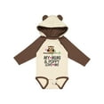 thumbnail image 1 of Inktastic Mimi and Poppy Love Me Grandchild Owl Girls Long Sleeve Baby Bodysuit, 1 of 5