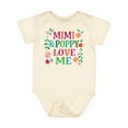 thumbnail image 1 of Inktastic Mimi and Poppy Love Me Granddaughter Girls Baby Bodysuit, 1 of 5