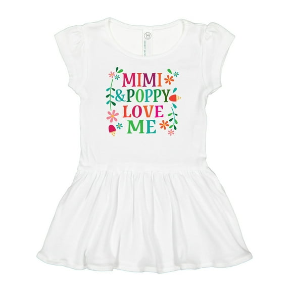 Inktastic Mimi and Poppy Love Me Granddaughter Girls Baby Dress