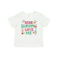 thumbnail image 1 of Inktastic Mimi and Poppy Love Me Granddaughter Girls Baby T-Shirt, 1 of 5