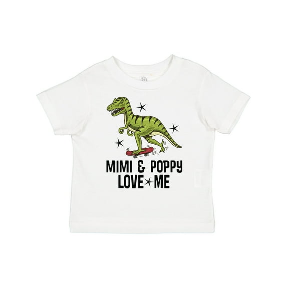 Inktastic Mimi and Poppy Love Me Grandson Boys Toddler T-Shirt