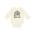 thumbnail image 1 of Inktastic Mimi and Pops Love Me Girls Long Sleeve Baby Bodysuit, 1 of 5