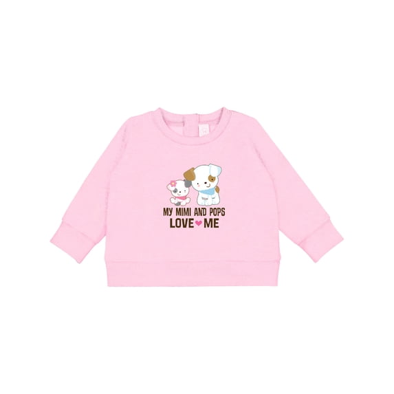Inktastic Mimi and Pops Love Me Grandchild Baby Sweatshirt