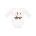 thumbnail image 1 of Inktastic Mimi and Pops Love Me Grandchild Girls Long Sleeve Baby Bodysuit, 1 of 5