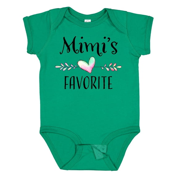 Inktastic Mimi's Favorite- Heart Grandchild Boys or Girls Baby Bodysuit
