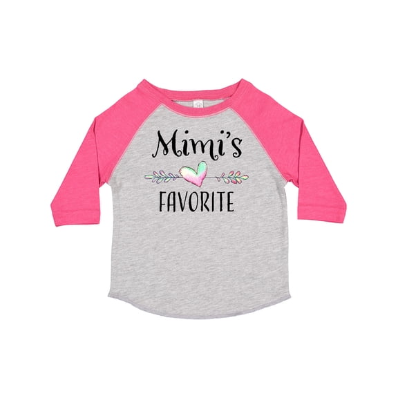Inktastic Mimi's Favorite Heart Grandchild Boys or Girls Toddler T-Shirt
