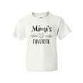 thumbnail image 1 of Inktastic Mimi's Favorite- Heart Grandchild Youth T-Shirt, 1 of 5