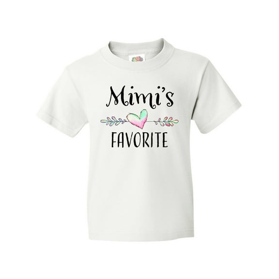 Inktastic Mimi's Favorite- Heart Grandchild Youth T-Shirt