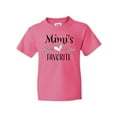 thumbnail image 1 of Inktastic Mimi's Favorite- Heart Grandchild Youth T-Shirt, 1 of 5