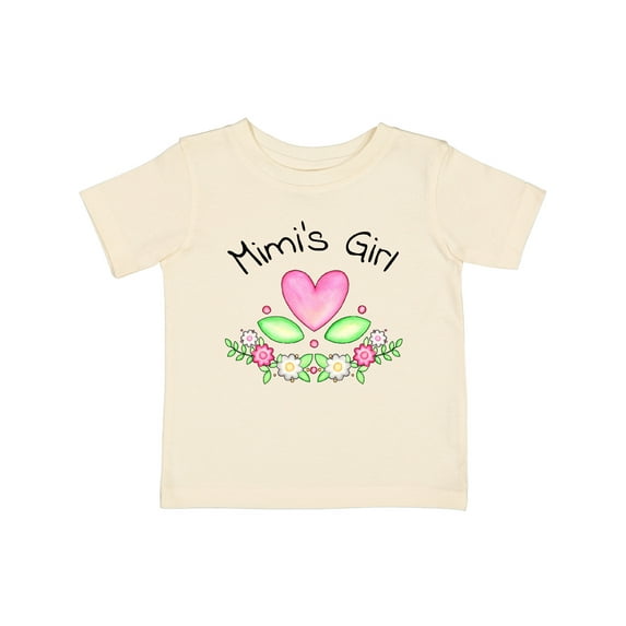Inktastic Mimi's Girl- Heart Flowers Girls Baby T-Shirt