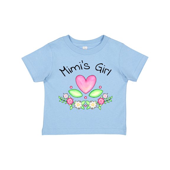 Inktastic Mimi's Girl Heart Flowers Girls Toddler T-Shirt
