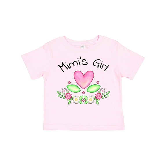 Inktastic Mimi's Girl Heart Flowers Girls Toddler T-Shirt